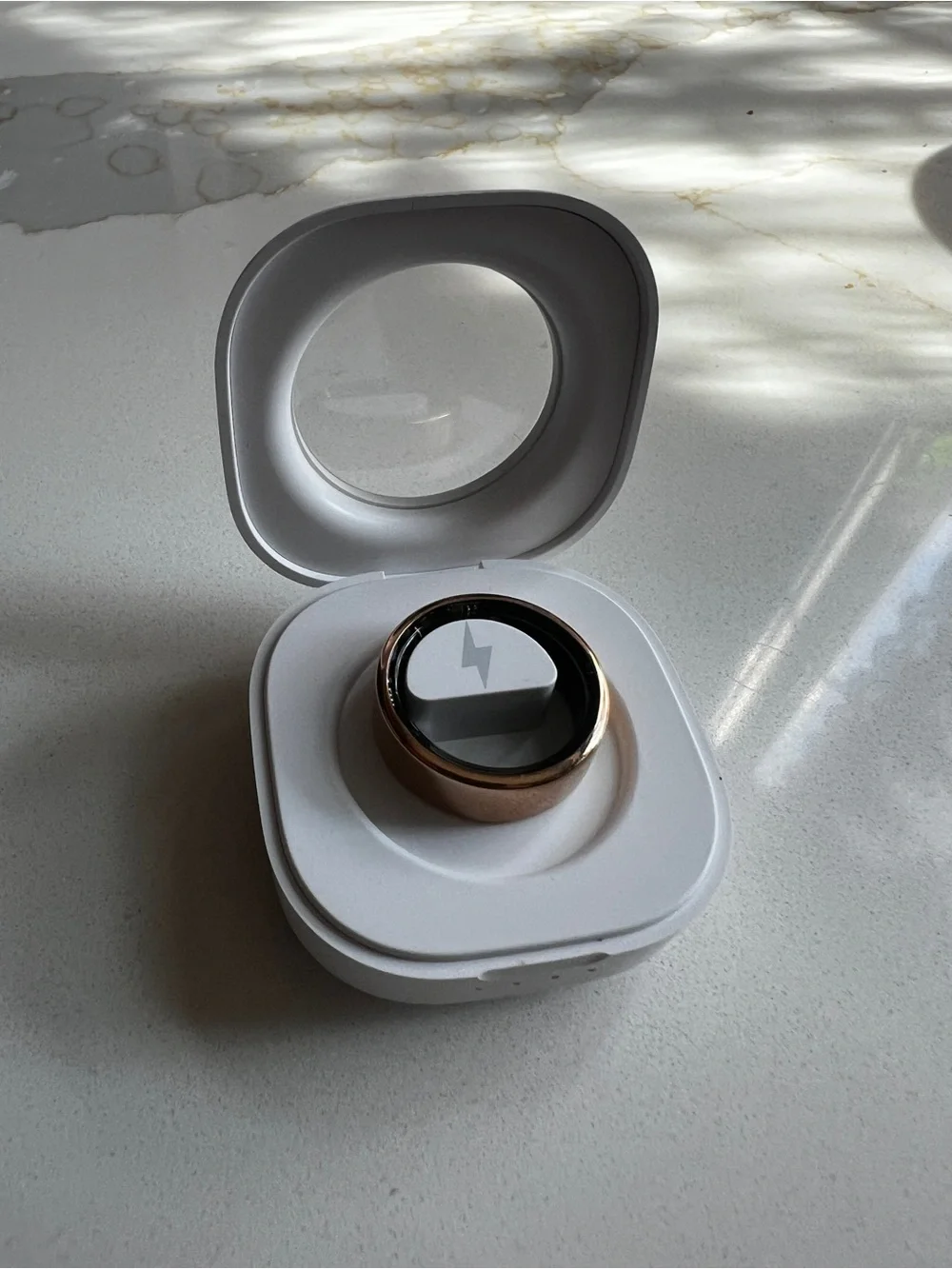 Wireless Charging Ring Accessory in Rose Gold